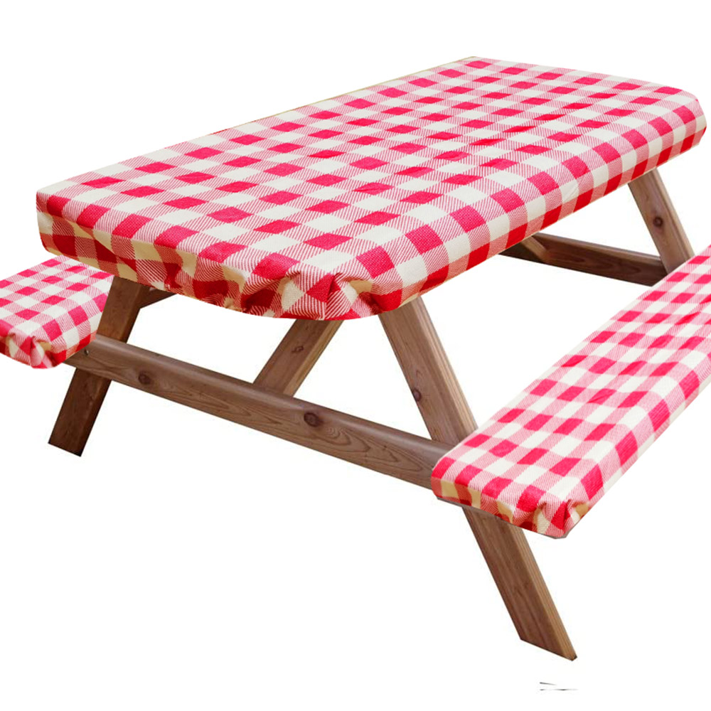 Rustic Outdoor Picnic Tablecloth in 3 Sizes Washable Waterproof 
